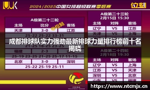 成都排球队实力强劲最新排球力量排行榜前十名揭晓