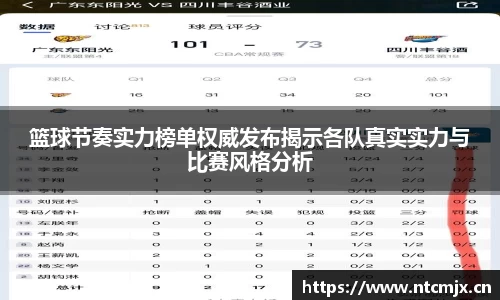 篮球节奏实力榜单权威发布揭示各队真实实力与比赛风格分析
