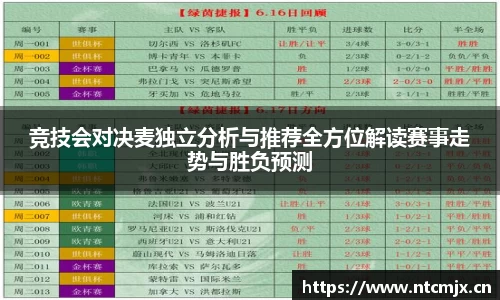 竞技会对决麦独立分析与推荐全方位解读赛事走势与胜负预测